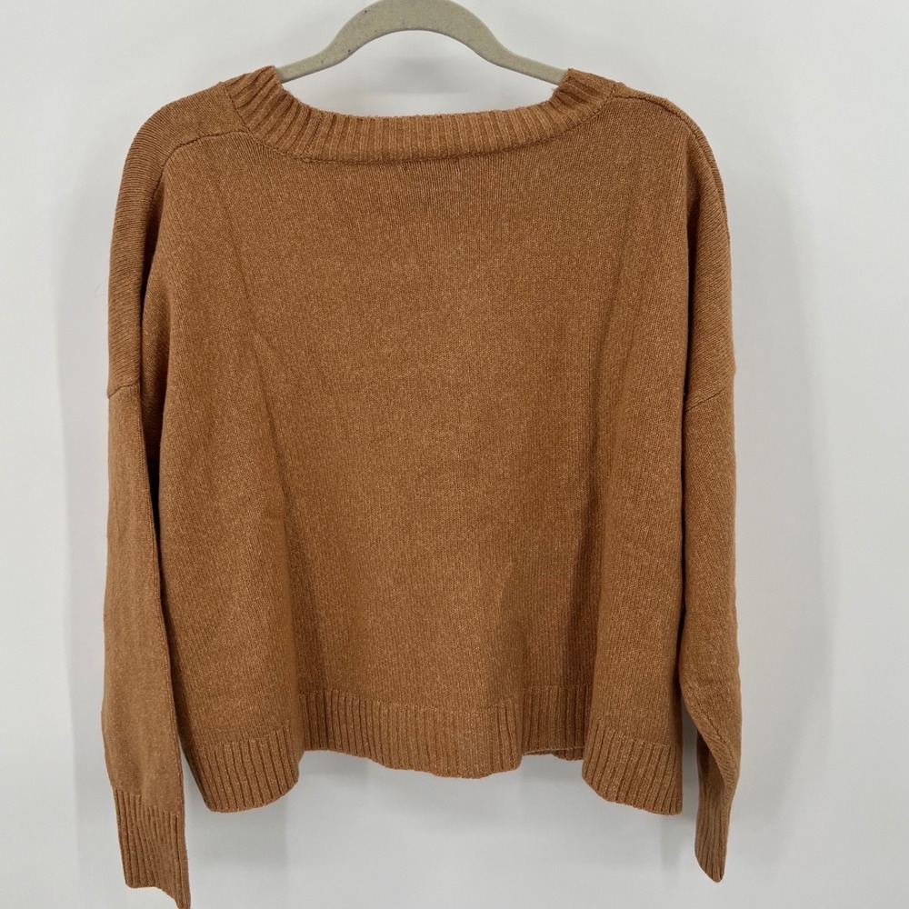 Wild Fable Slouchy Chunky Cropped Cardigan Sweater V-Neck Button Front XL NWT - Picture 5 of 6